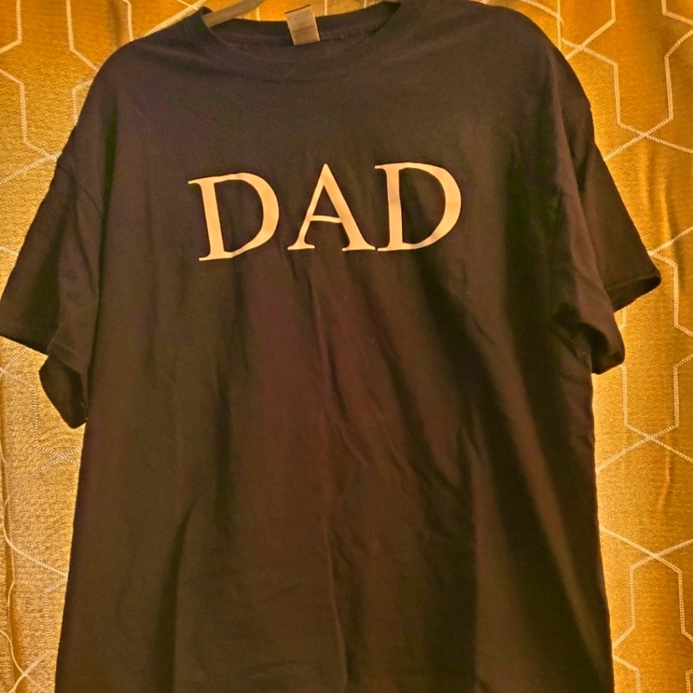 Black Dad t-shirt. size XL. Custom made